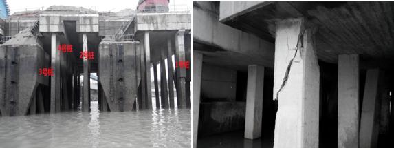 福建湄洲灣電煤碼頭橋樁損傷檢測(cè)
