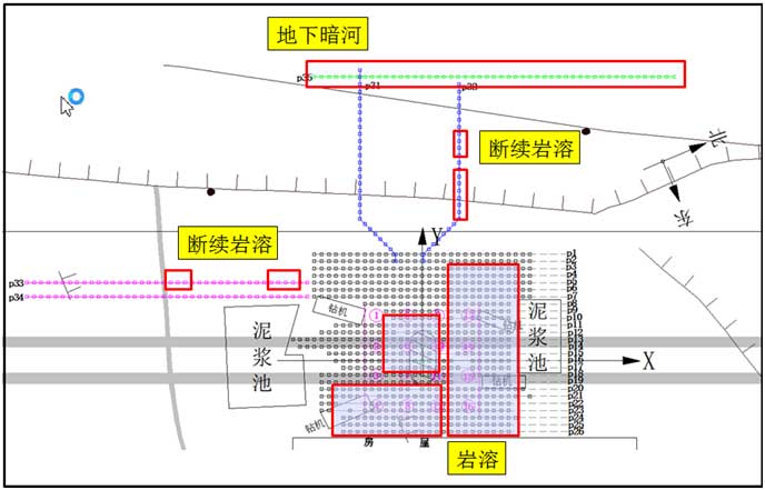 巖溶平面分布圖